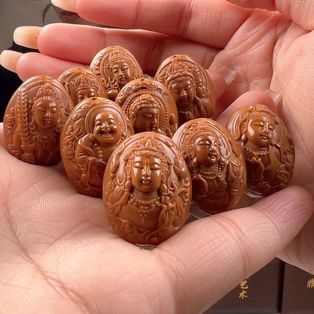 橄榄核吊坠海**笑橄榄核雕橄榄核