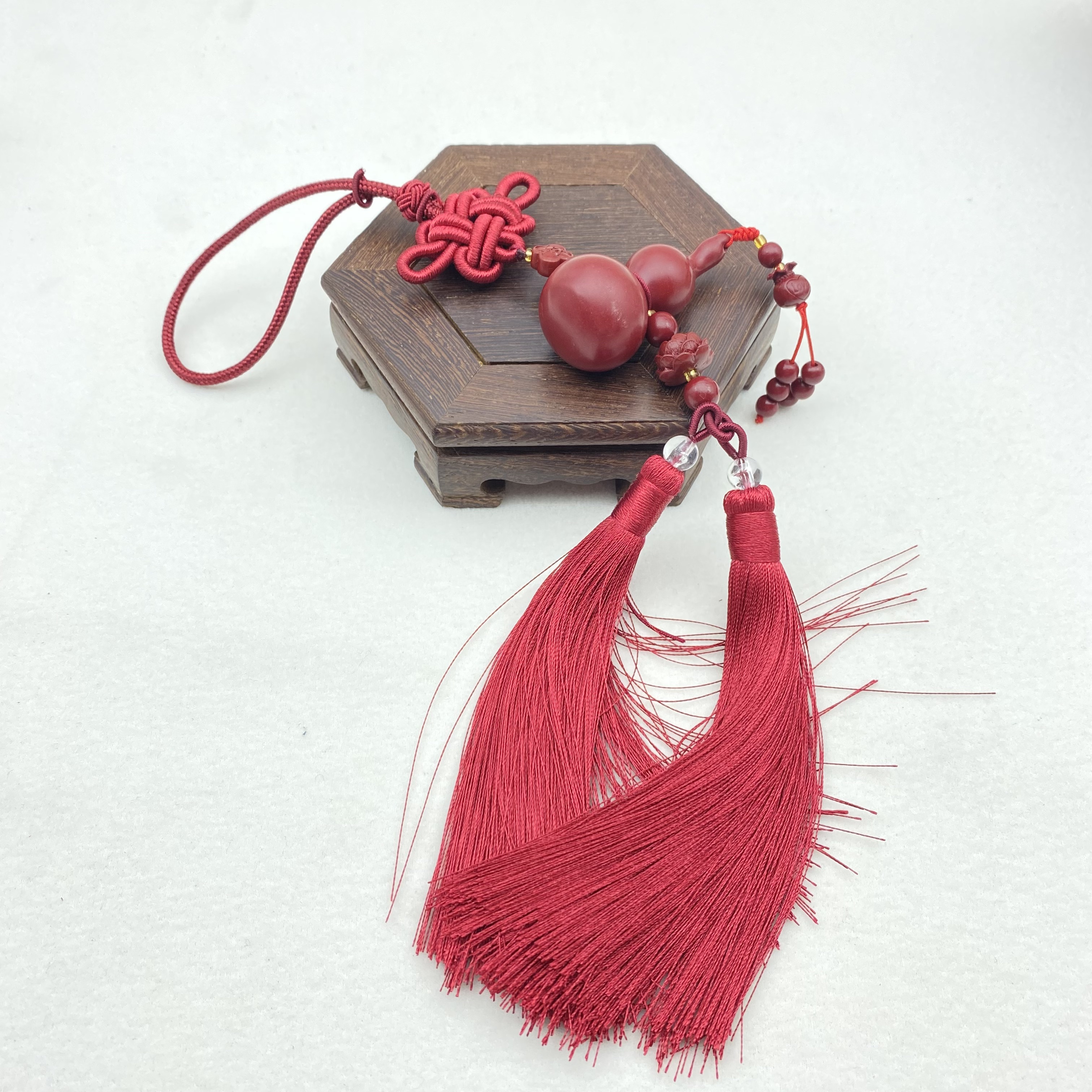 含辰砂工艺品ZC588-紫色葫芦创意车挂挂件