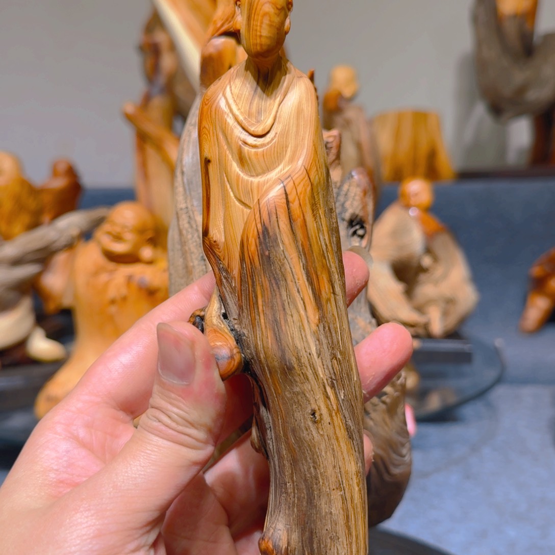 柏木（崖柏）「***」崖柏手把件摆件