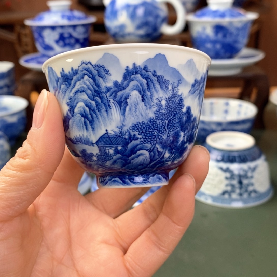 杯景德镇陶瓷手工手绘