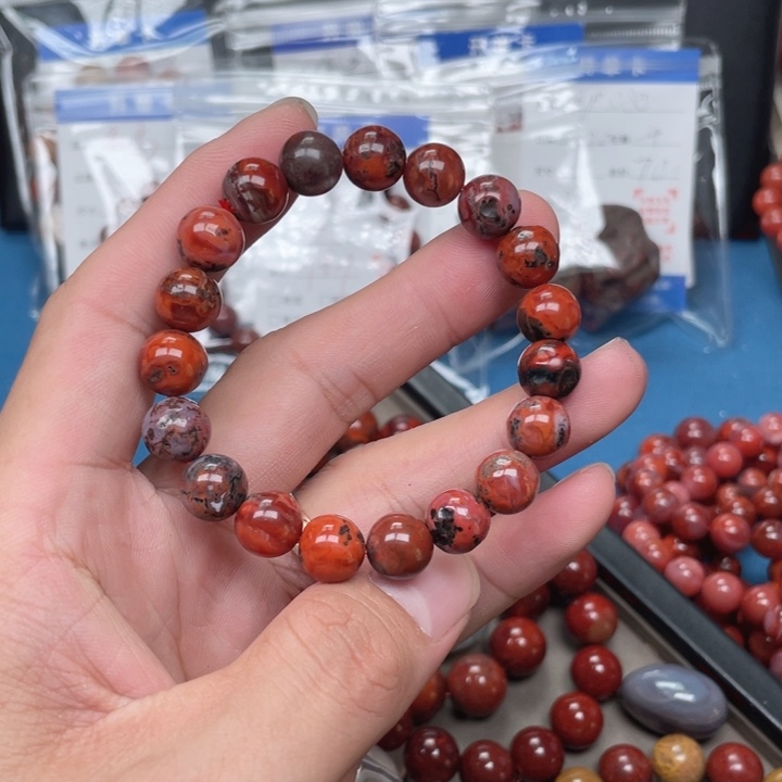南红玛瑙未镶嵌手链
