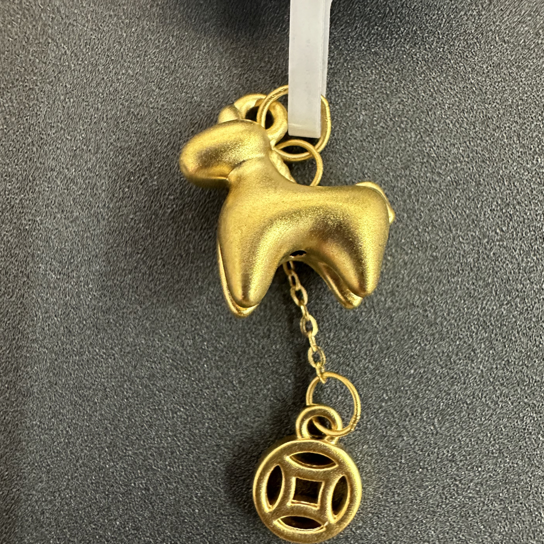 【夏夏专享】足金999 马上有钱 ZP 0.57 攒金有道