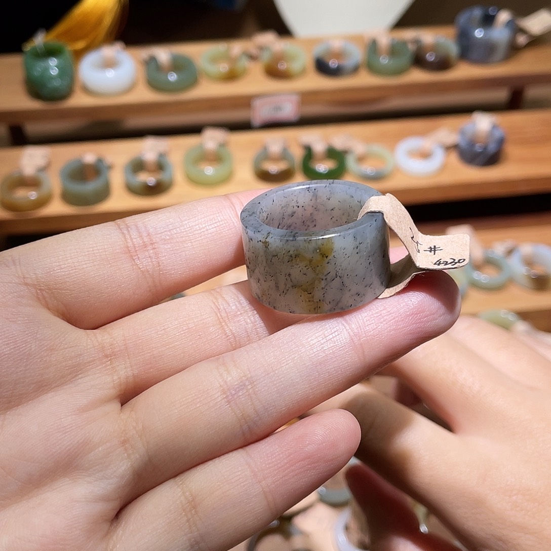 集***@和田玉未镶嵌戒指21