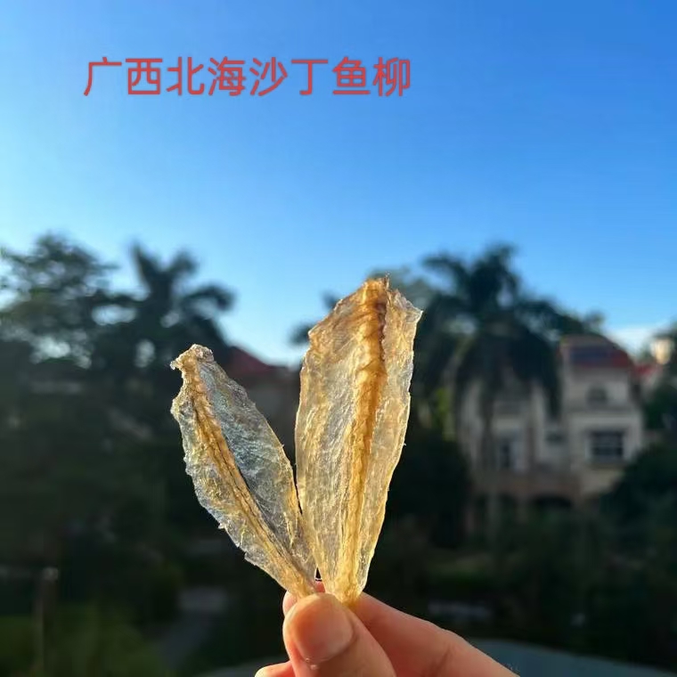 广西北海精选淡晒剥皮烧烤微甜沙丁鱼柳沙尖鱼沙甲鱼深海小鱼干