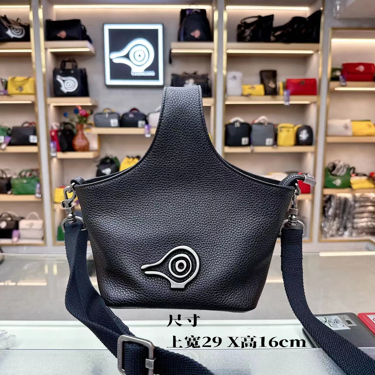 鸟牌新款9218牛皮手提菜篮子包