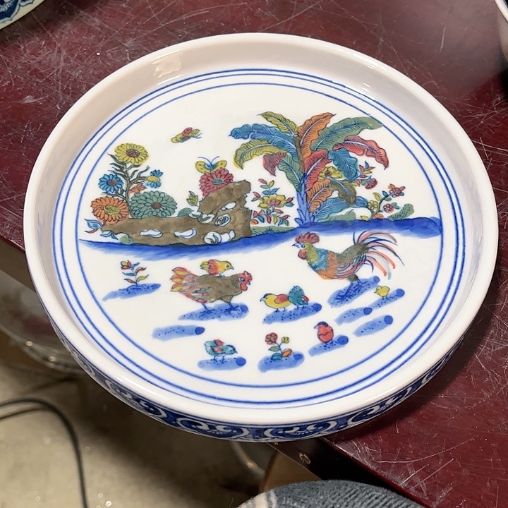 瓷片景德镇陶瓷茶盘。