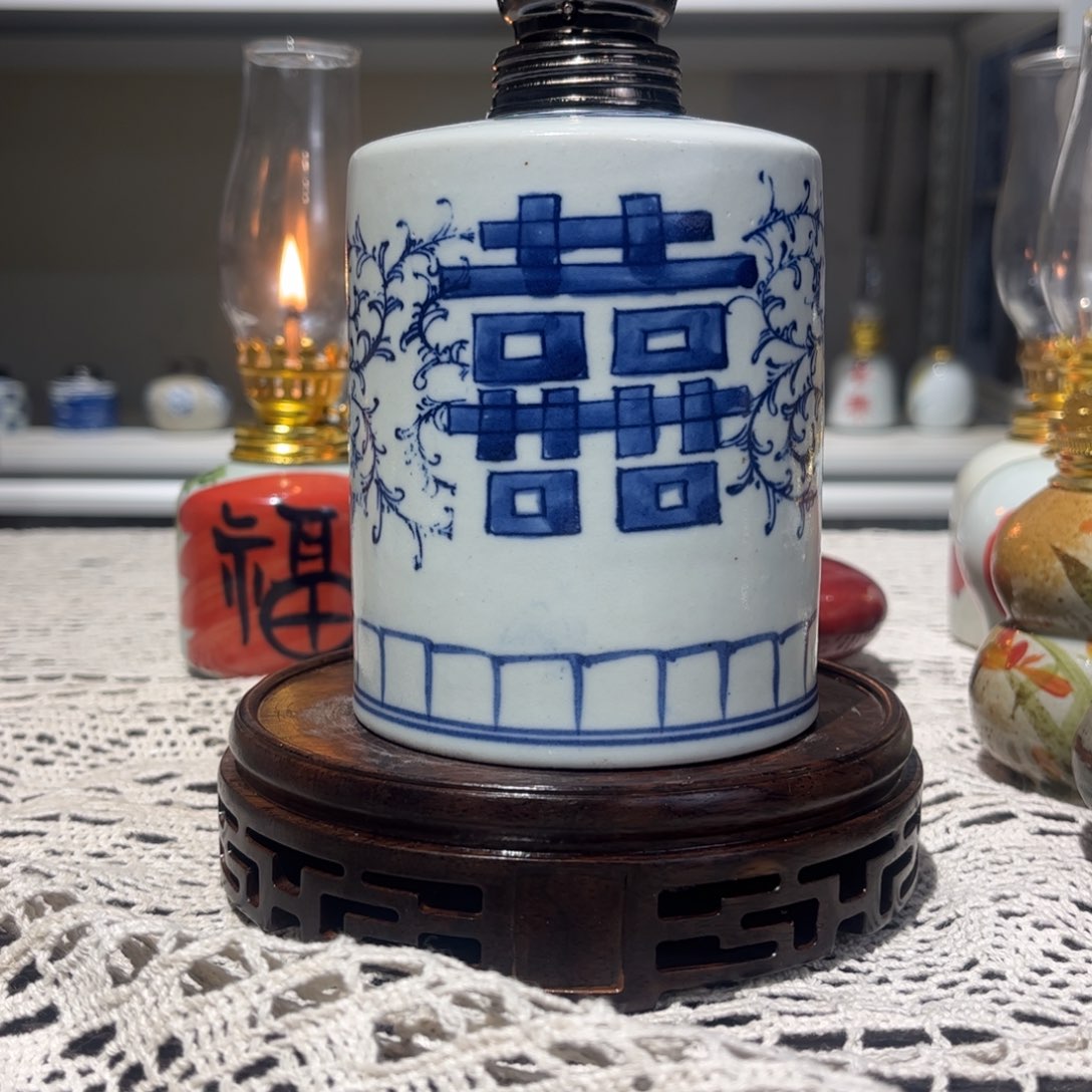 摆件景德镇陶瓷香薰灯