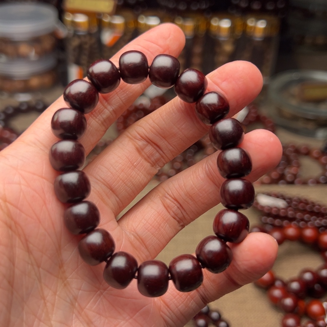 手串/手链檀香紫檀（小叶紫檀）1011老形泥料包浆款