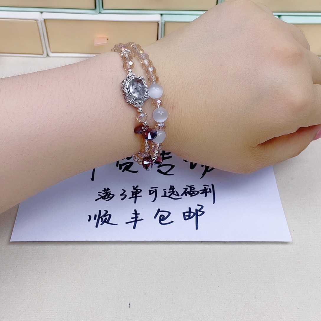 手饰针钠钙石银S925镀金镶嵌