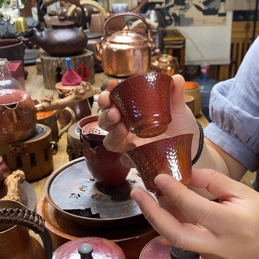 任和堂纯紫铜杯子6666