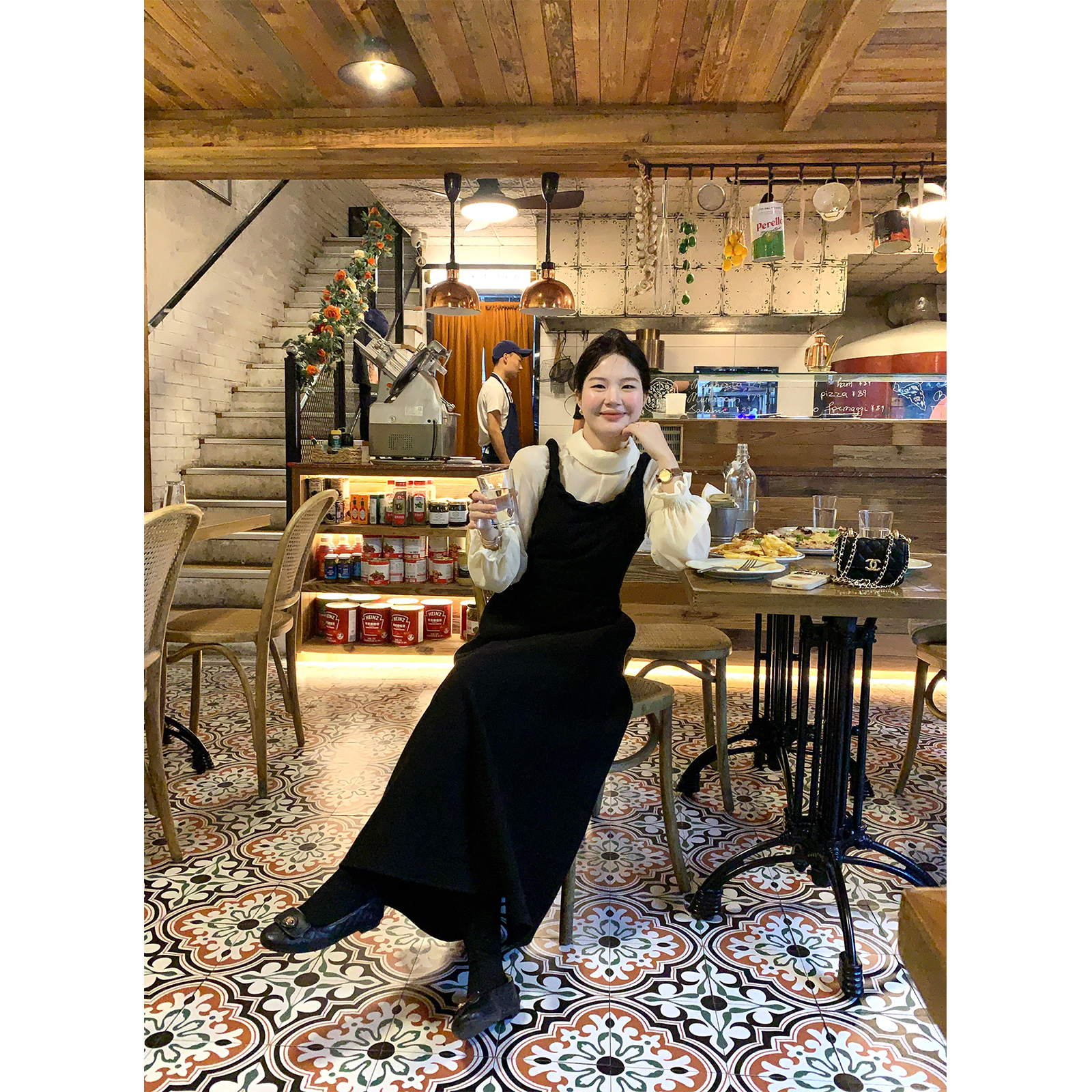 火火火【马德里幻想】韩系气质编织麻花温柔风吊带裙L39451HH54