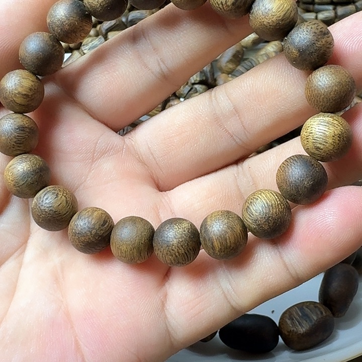 手串沉香竹*乌身手串7克