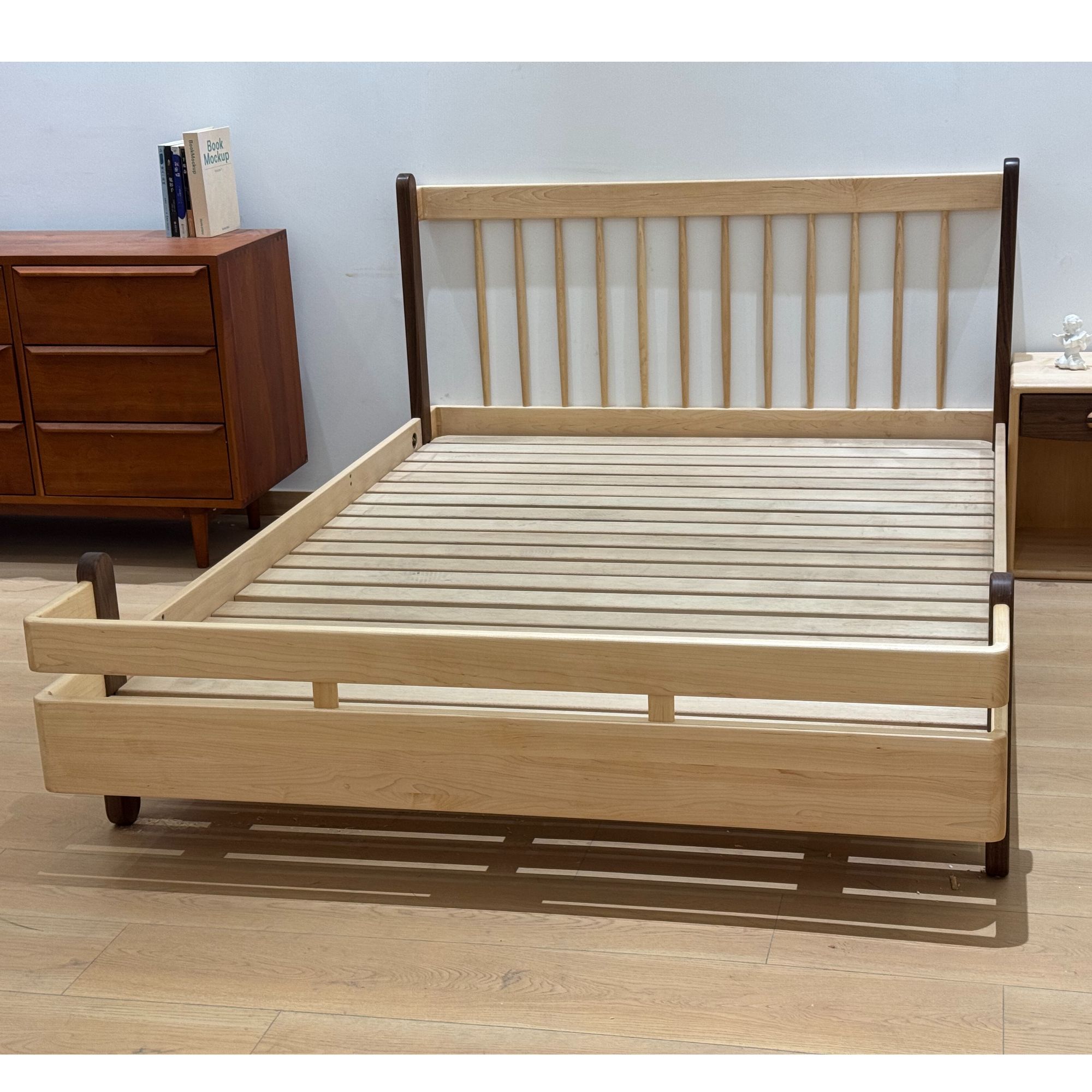 硬风木儿童床胡桃木床