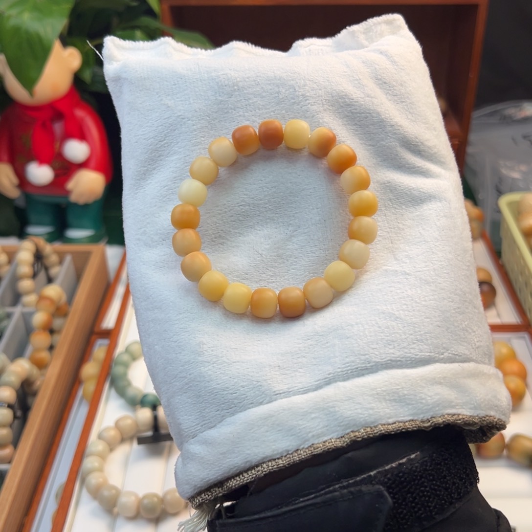 菩提根/象牙果手串卡10干磨溏心蛋微瑕