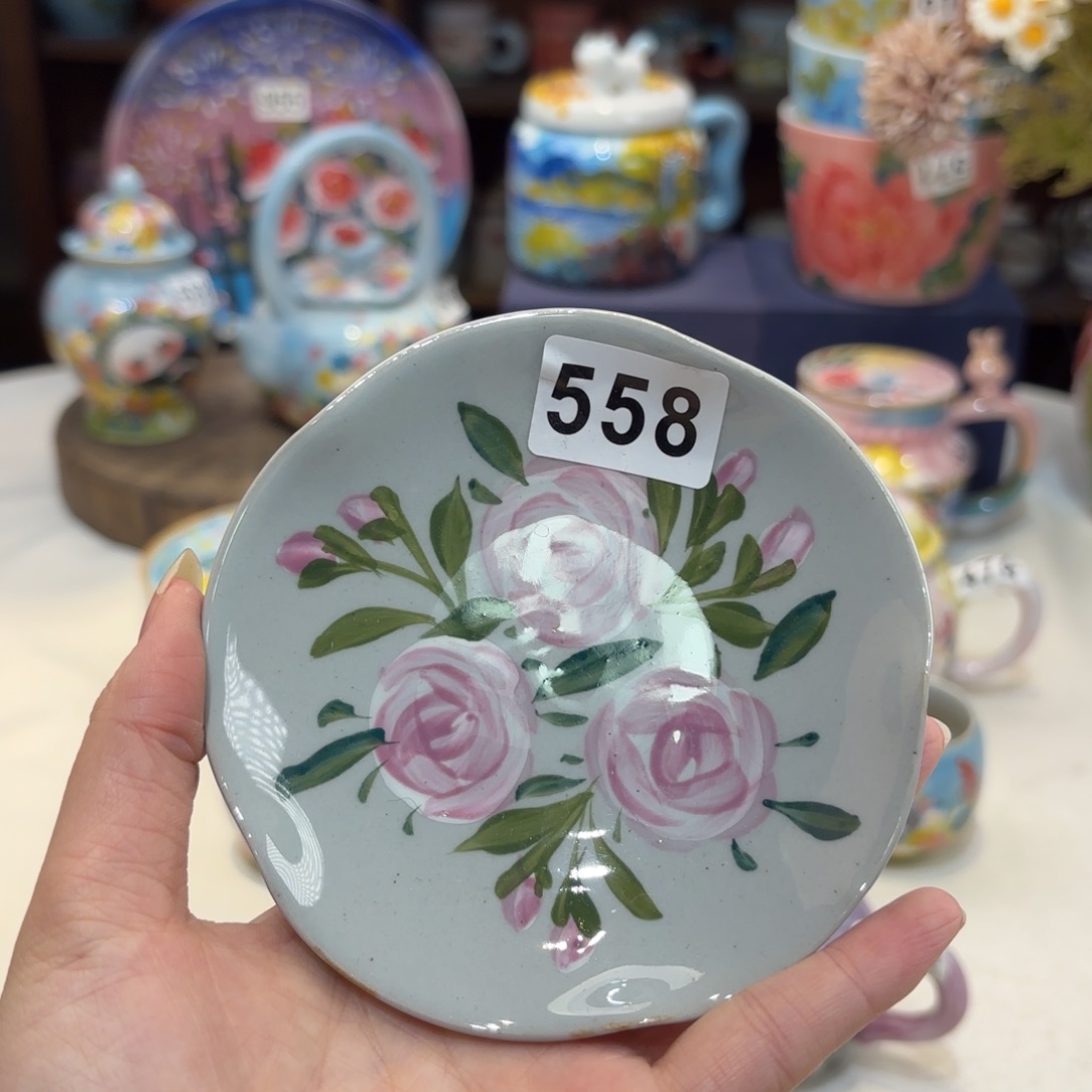 景德镇手绘高温釉下彩陶瓷茶具