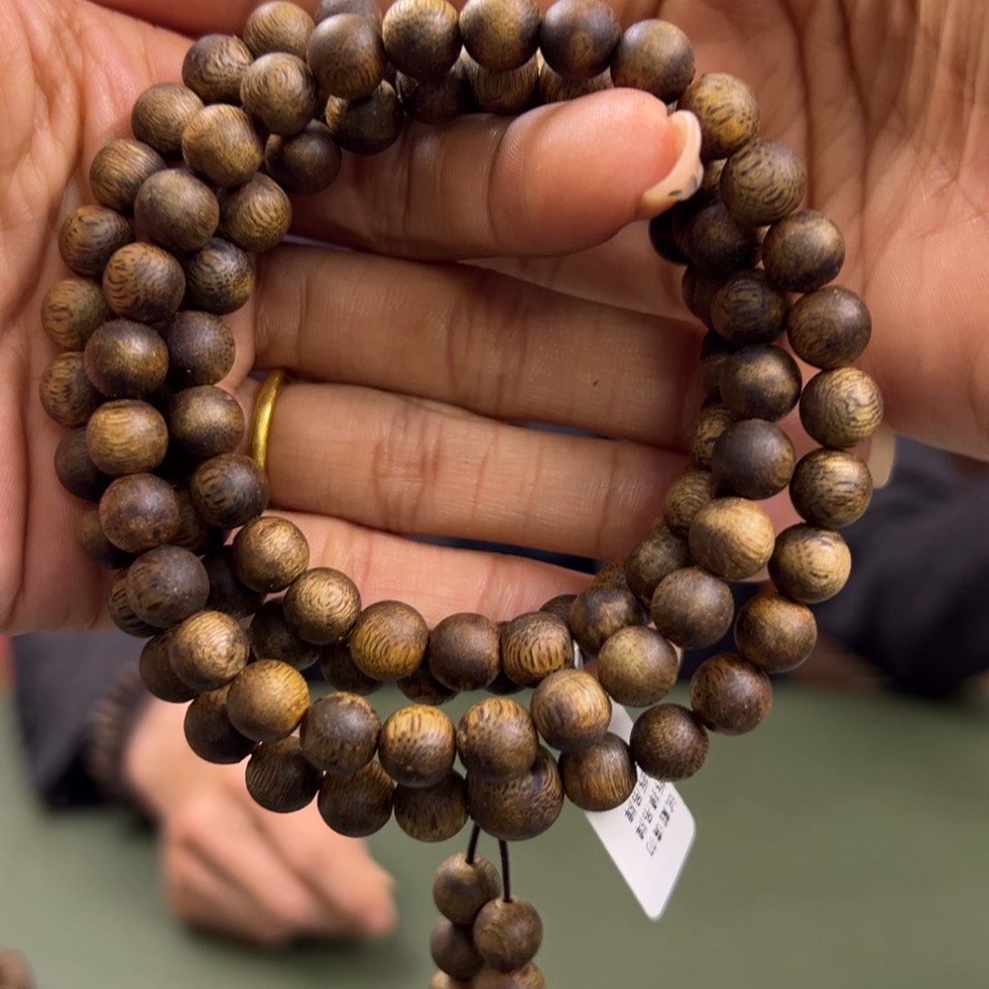 沉香手串乌身卡8/23g多圈多样性发一
