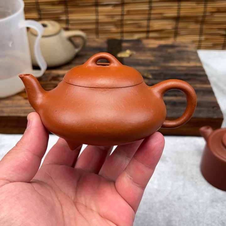 紫砂茶壶微瑕朱泥汉唐160cc