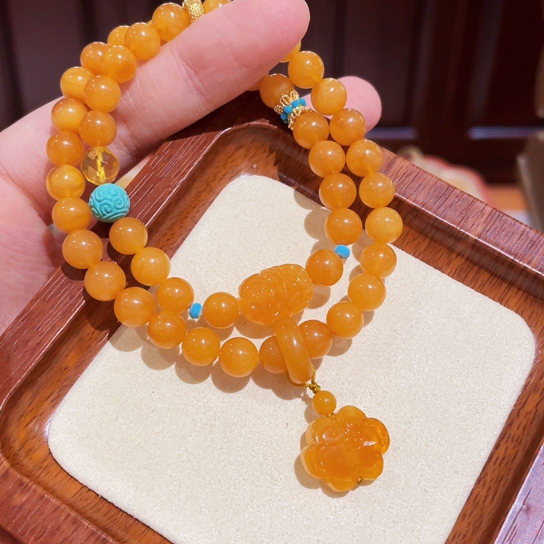 蜜蜡手链未镶嵌手串