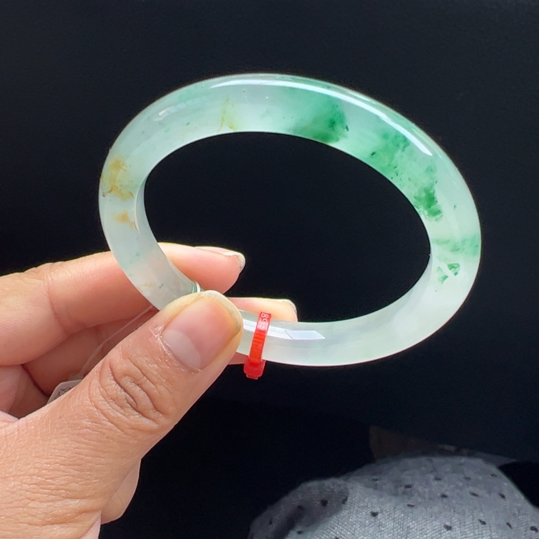 石英质玉未镶嵌手镯非洲翠5354