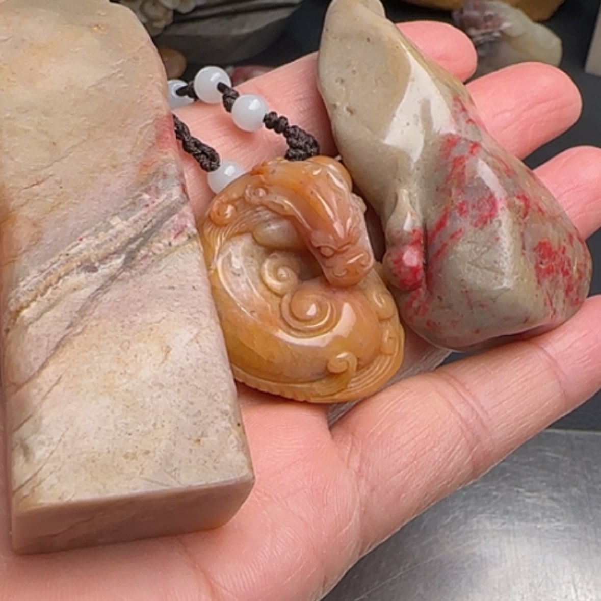 【闪购商品】田黄石老**枪昌化田黄原石