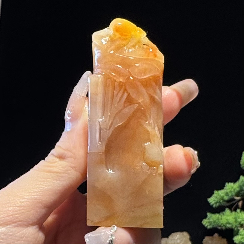 老挝石/节节高升。尺寸7-2.5-2.5厘米