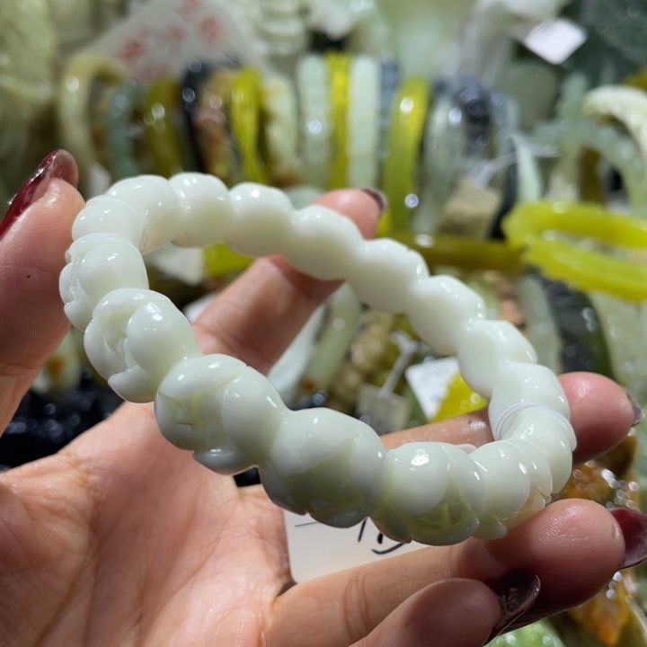 岫玉未镶嵌手镯61.62