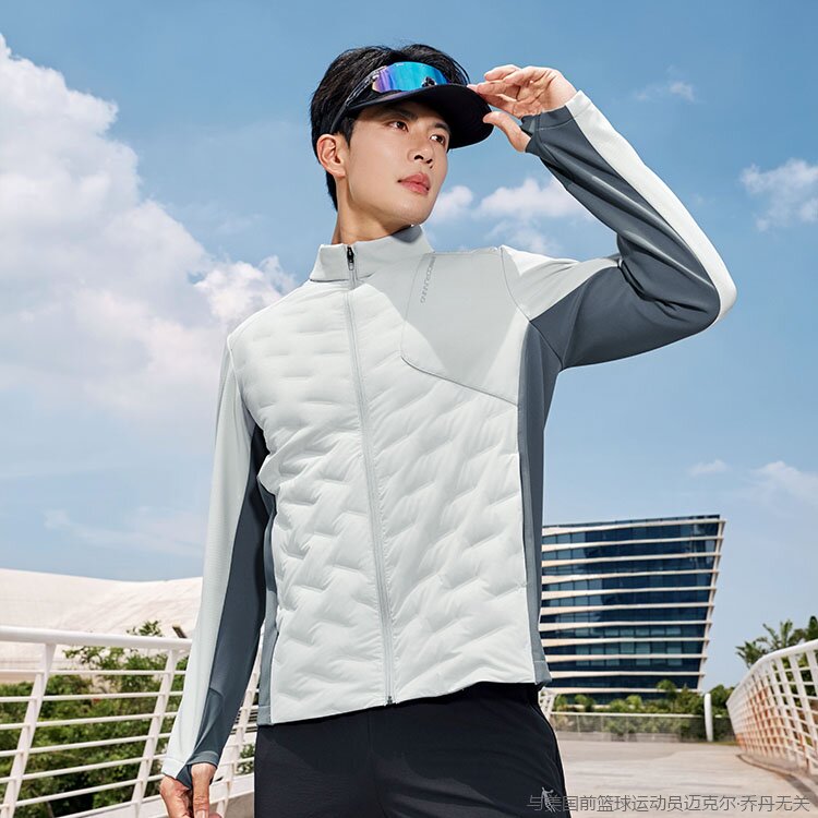 乔丹运动开衫男2025冬季保暖修身跑步薄款梭织外套男QDBSP3254053