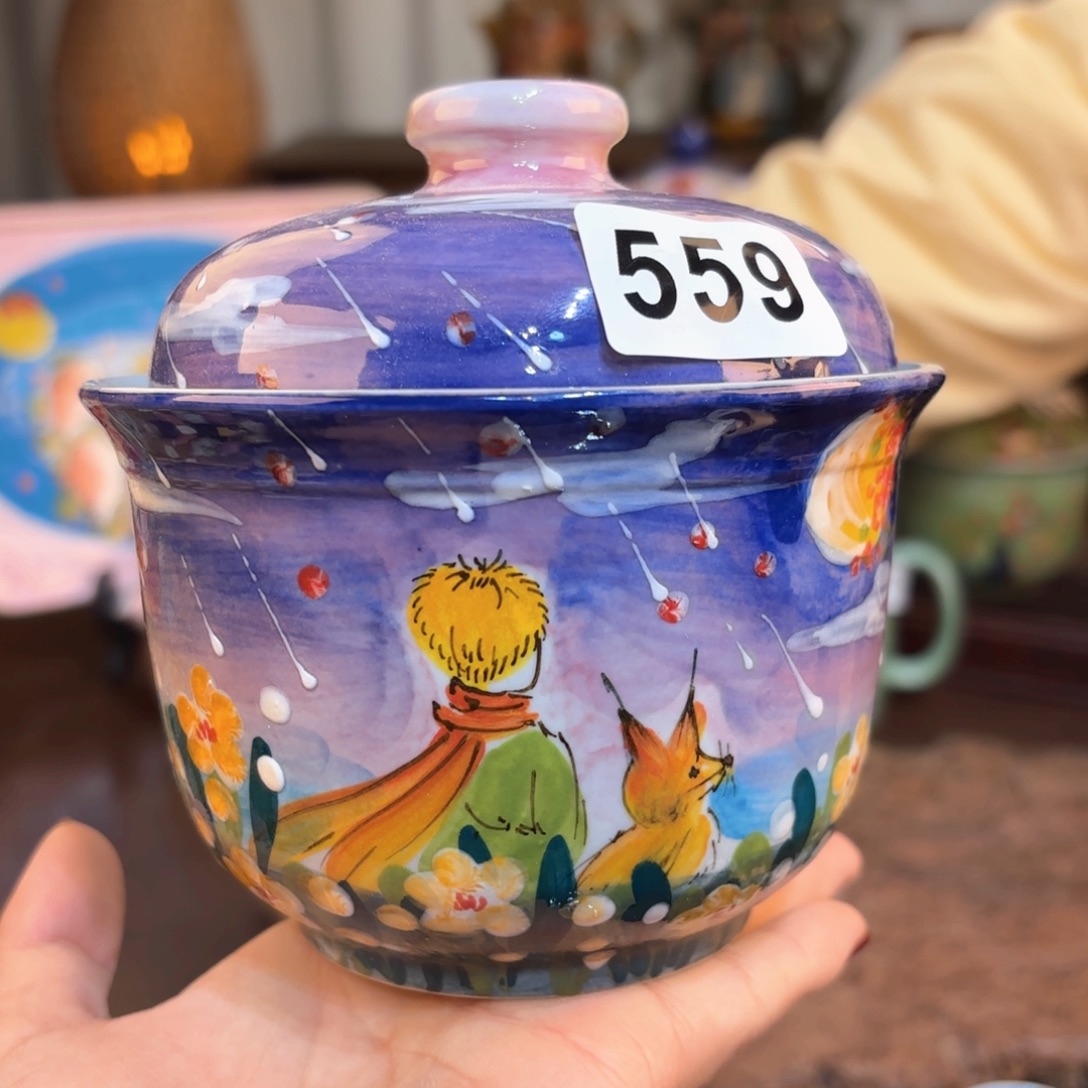 飏***意景德镇手绘高温釉下彩陶瓷茶具