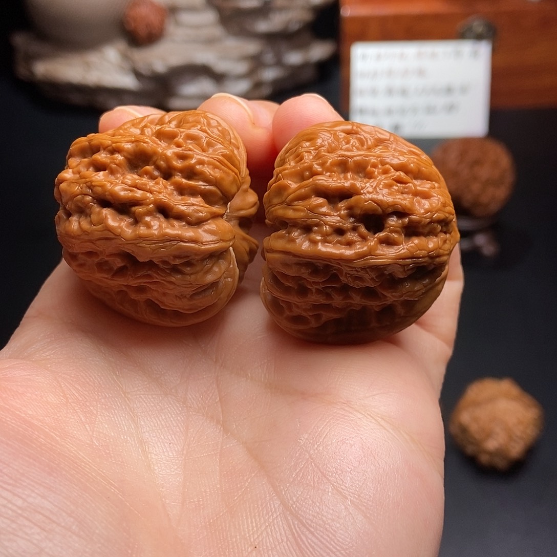 文玩核桃吊坠39尺全品平谷凹底