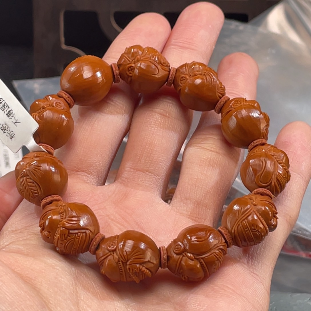 橄榄核手串/手链1.4地主财神B6554福利