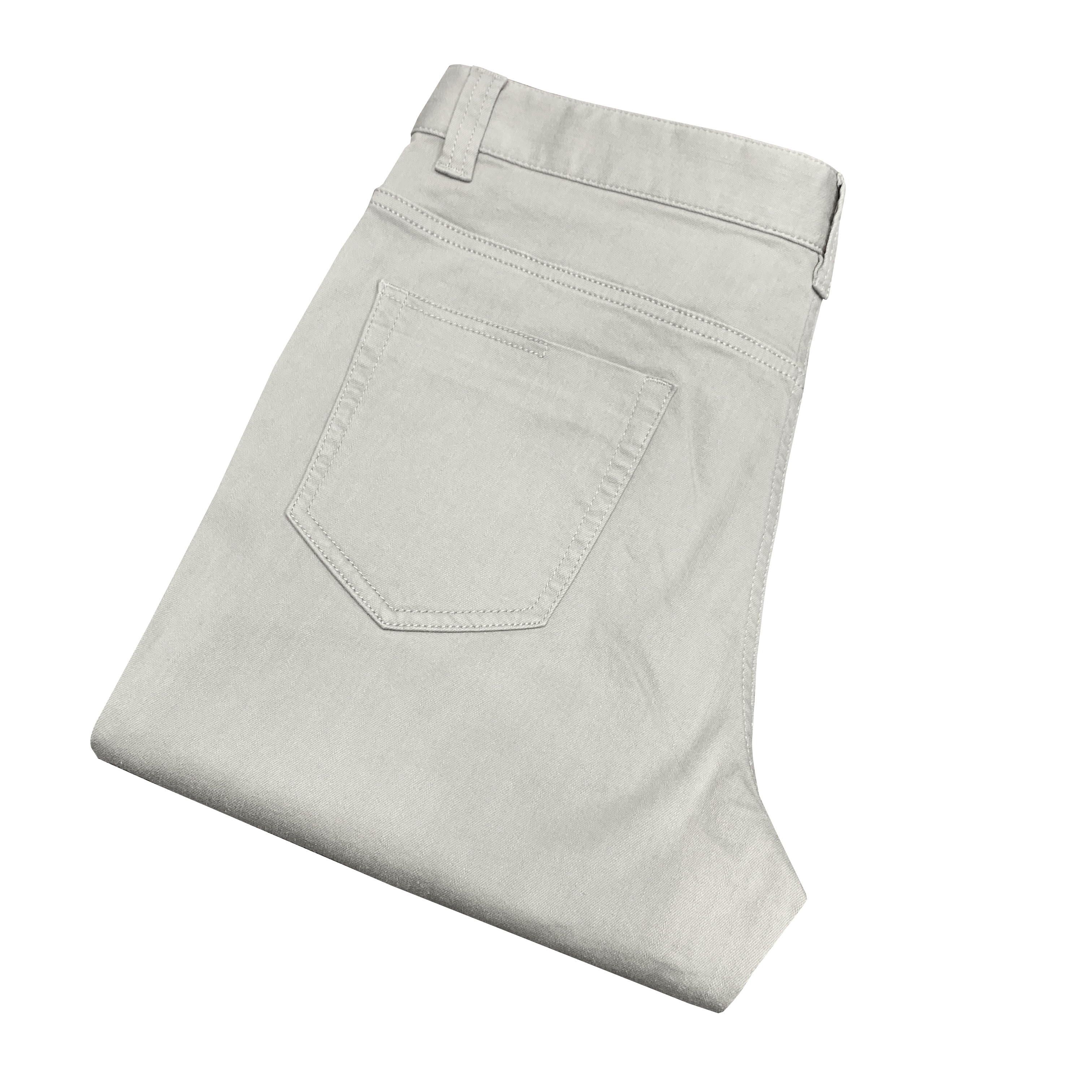 VIC-多【RED 系列】浅灰微弹修身厚度适中YKK拉链春夏秋牛仔裤24741