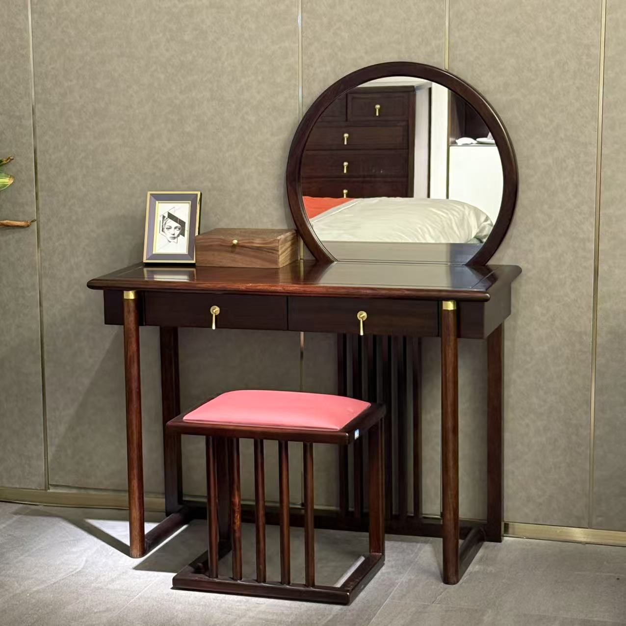 【黑檀木】9A004 梳妆台 108*46*131（桌面高76）