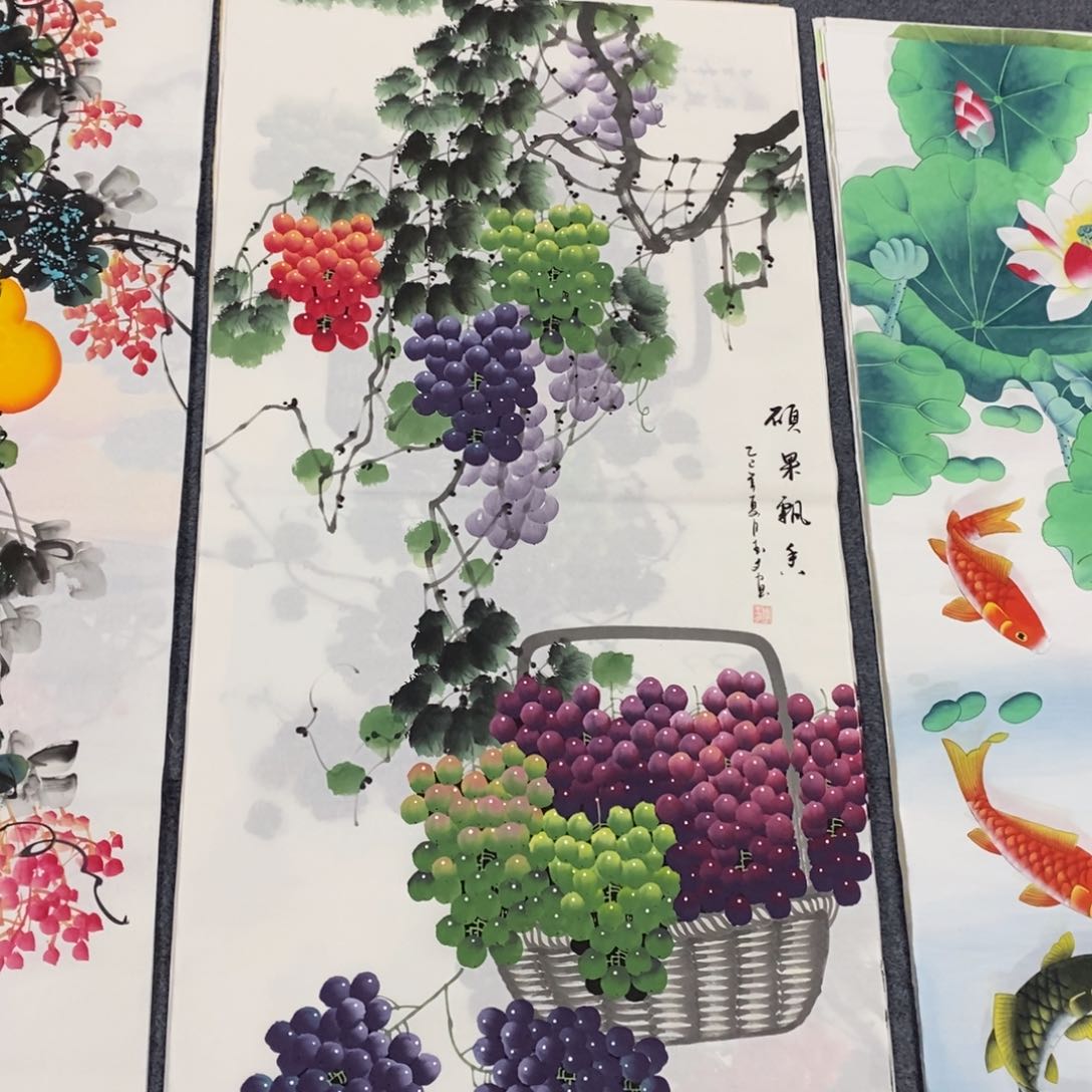 国画尺寸140✖️70四尺手绘画
