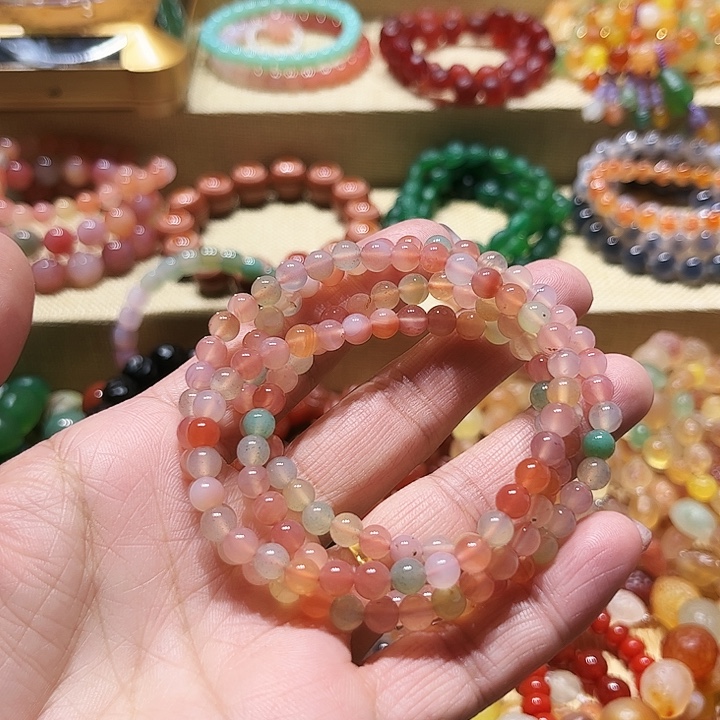 玛瑙/玉髓未镶嵌手链