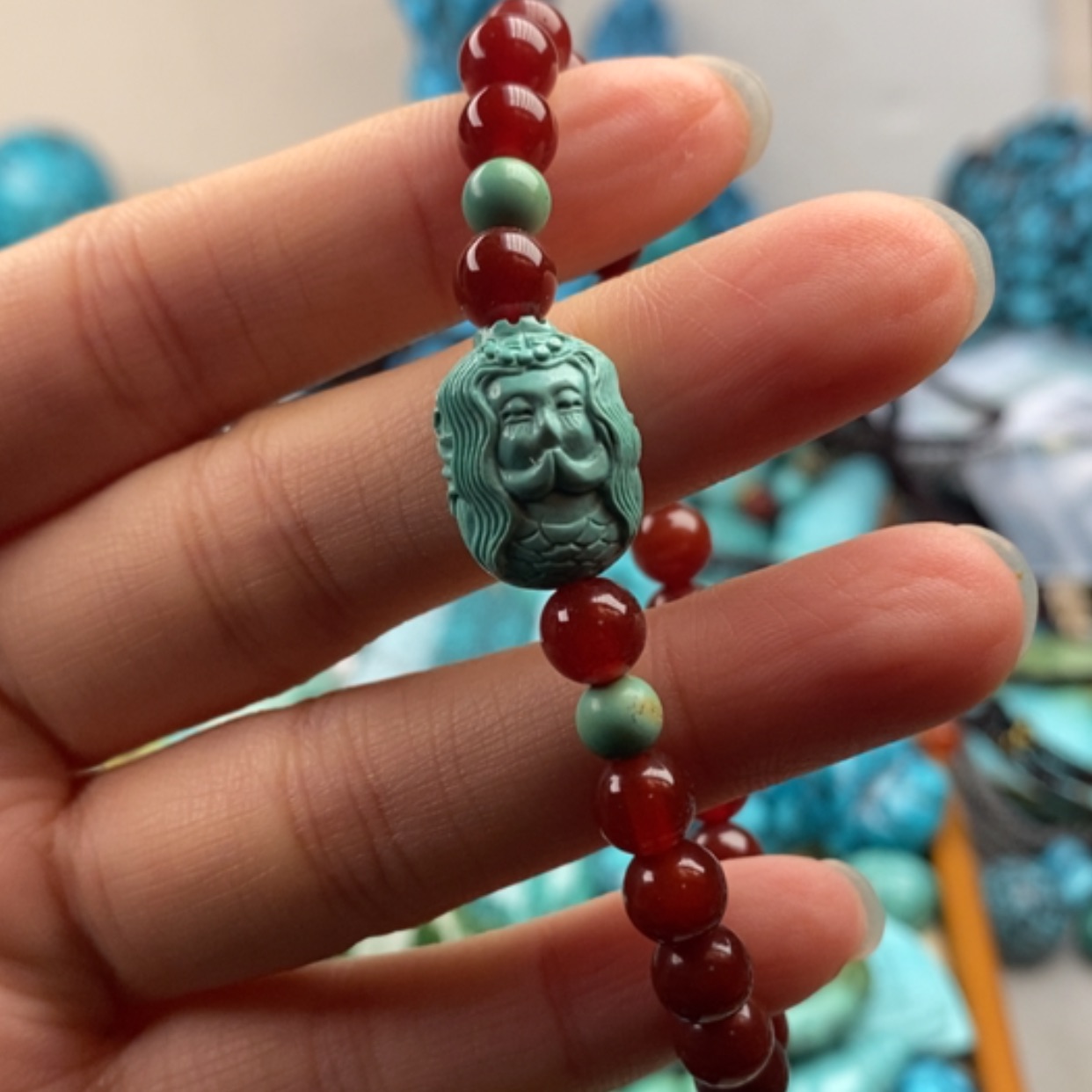 【闪购商品】未镶嵌绿松石珠宝半成品