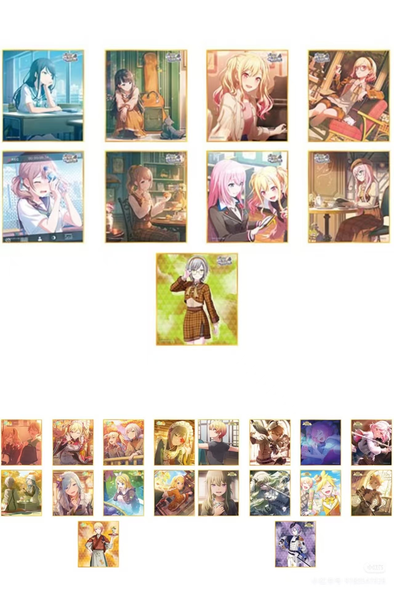 世界计划 PJSK 色纸52ABC 金签回忆贴纸8弹ABC 盲盒盲袋盲抽