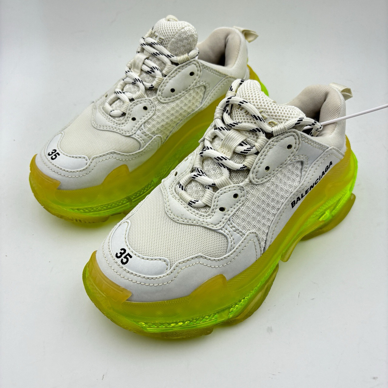 95新 Balenciaga/巴黎世家 35码/triples白绿/无盒/老爹鞋
