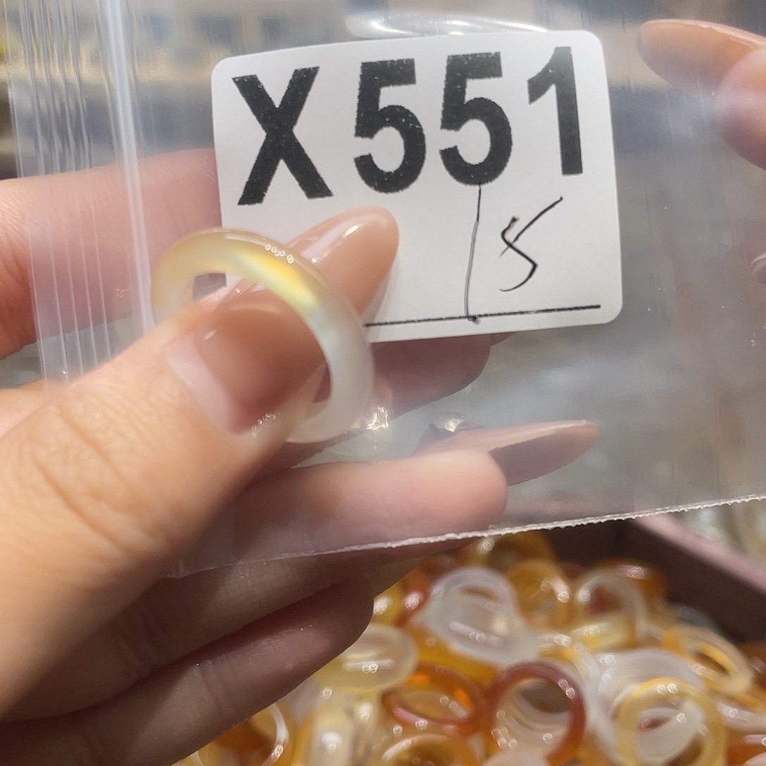 玛瑙/玉髓未镶嵌戒指551