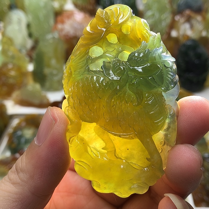 蛇纹石玉未镶嵌珠宝半成品