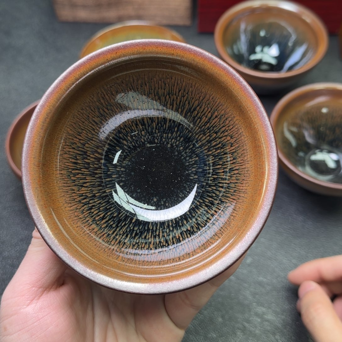 茶盏鉄*?茗瓷茶器建盏链接叶礼旺90