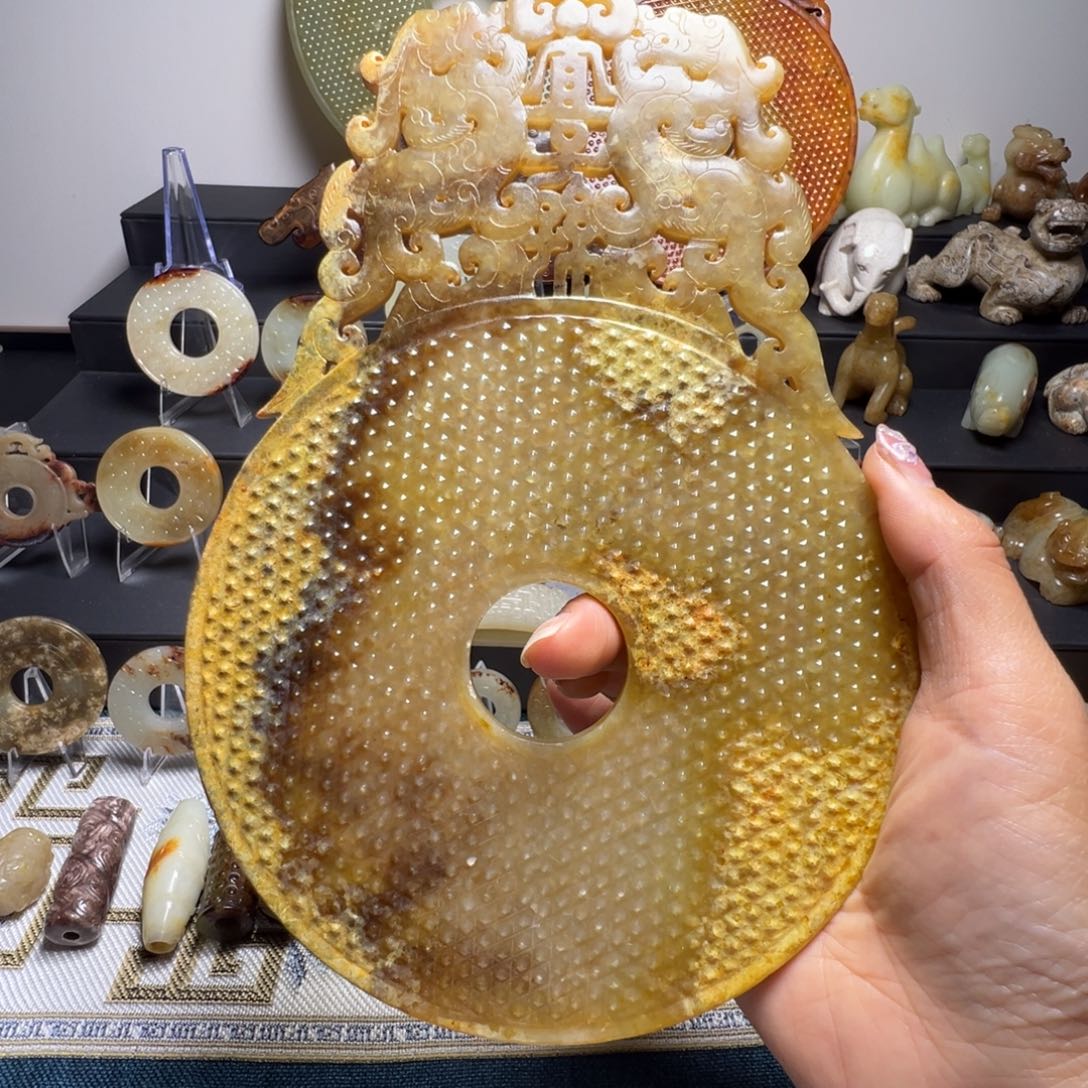 和田玉挂件未镶嵌古*