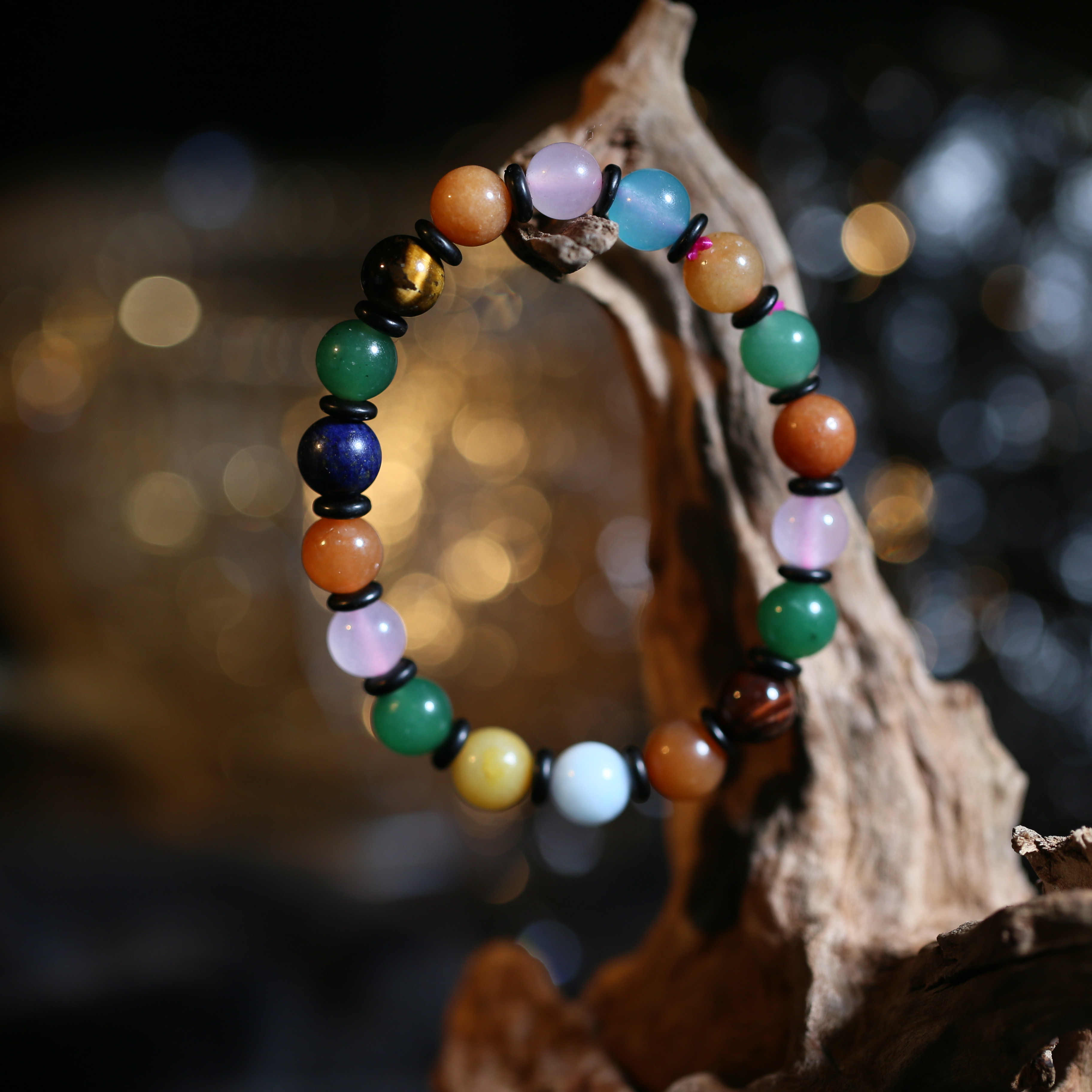 安曼博水晶玛瑙多宝手链  约8mm W8667S