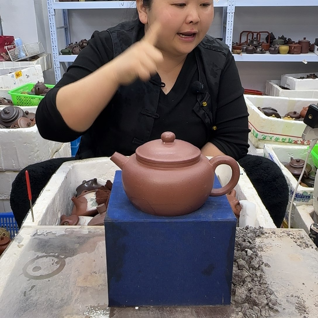 茶壶紫砂宜兴紫砂壶瑕疵处理