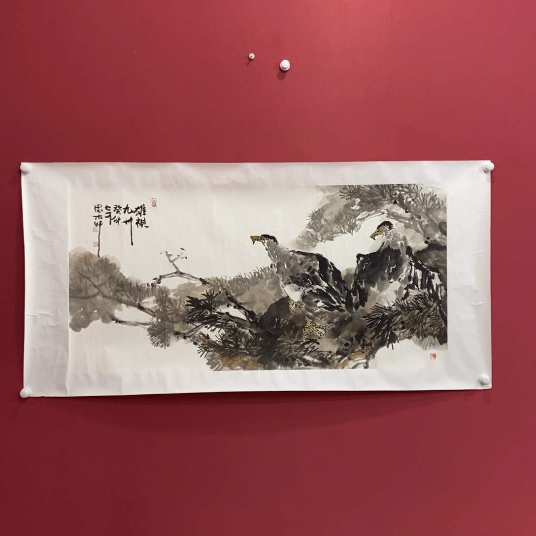 国画廖忠柳四尺真人真品