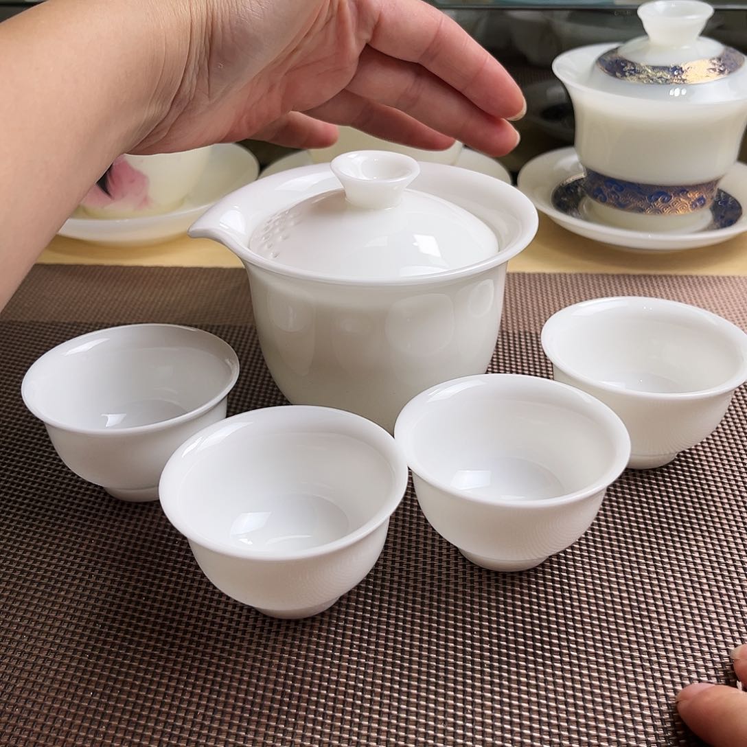 瓷片冰种玉瓷旅行套装加包