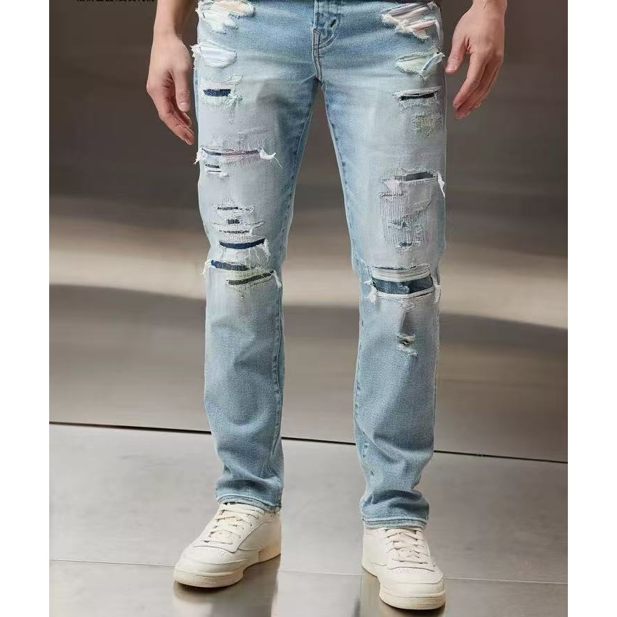 【666店AE孤品 F】潮流新款男士休闲裤牛仔裤