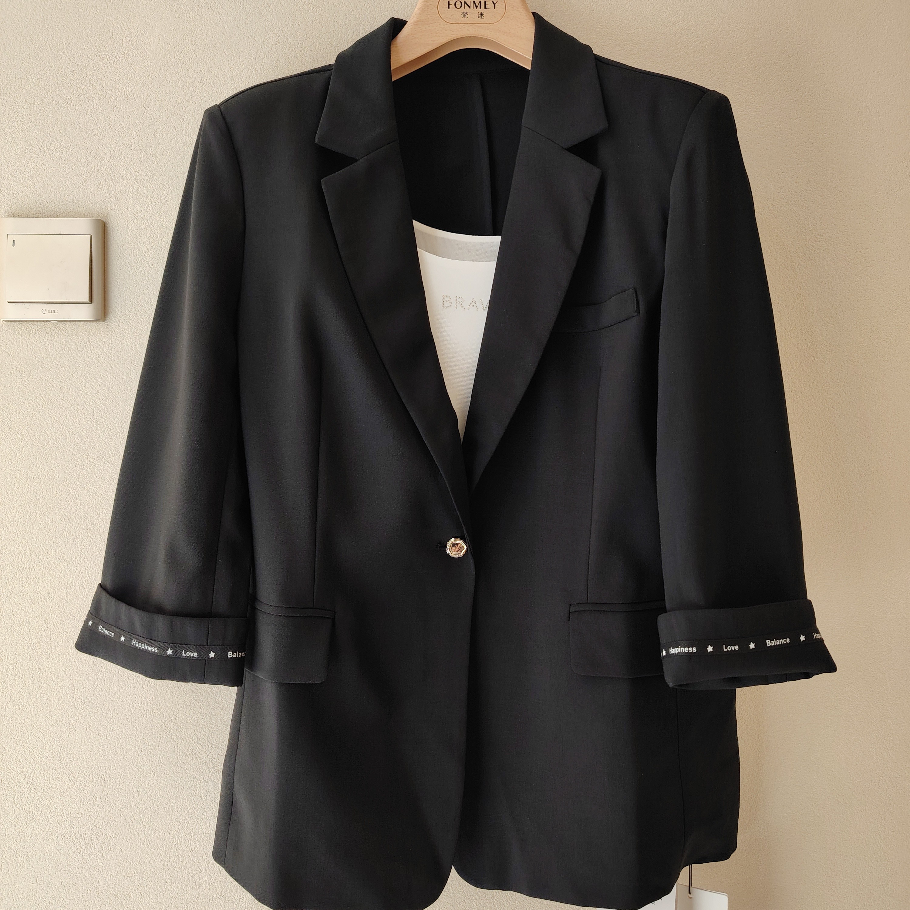 FONMEY梵迷休闲黑色西服