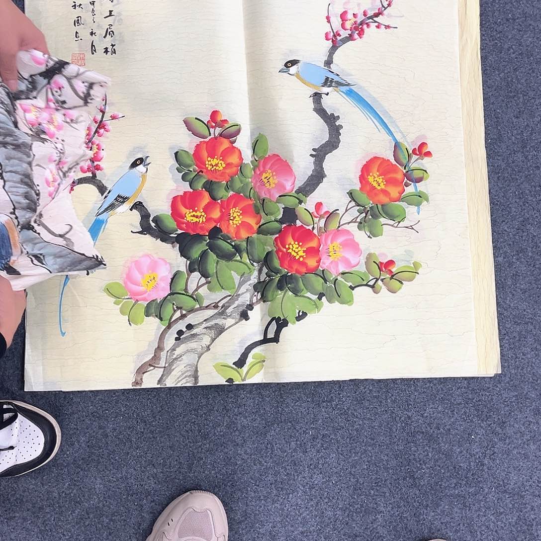 国画娜*你宣纸国画纯手绘作品