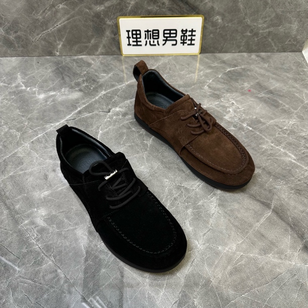 D新款男鞋系带休闲皮鞋男士潮鞋舒适时尚百搭平底潮流英伦低帮