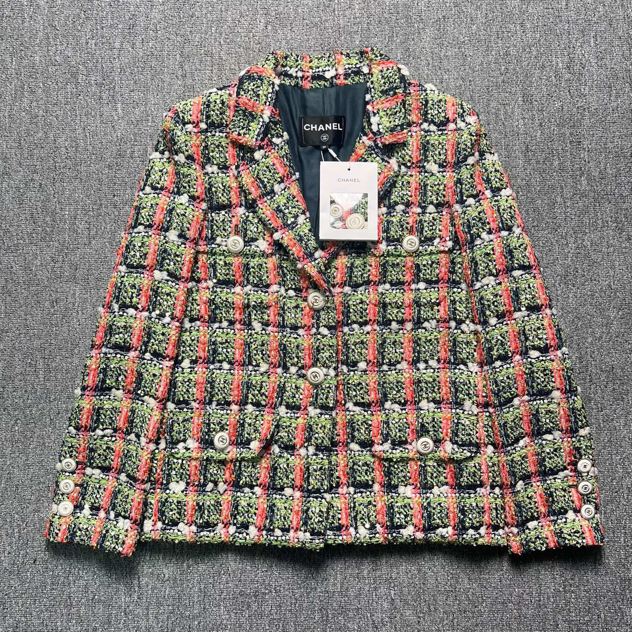 全新未使用 Chanel/香奈儿 格子西装外套/36码/全新/10220